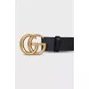 GG Marmont black leather belt