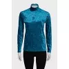 Blue velour golf