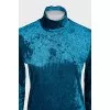 Blue velour golf