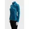 Blue velour golf