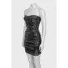 Black sequin bodycon dress