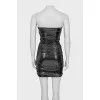 Black sequin bodycon dress