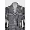 Fitted zip-up jacket with tag
