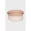 Beige cap with logo