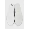 White sneakers with zippers