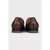 Men's brown leather loafers