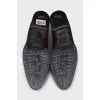 Men's brown leather loafers