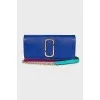 Leather crossbody in mixed colors