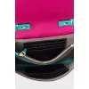 Leather crossbody in mixed colors