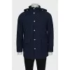Men's jacket with patch pockets and buttons