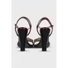 Sandals with volumetric decor