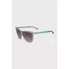 Sunglasses with blue temples