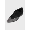 Shoes with silver toes