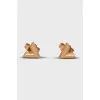 Golden earrings of a figured shape