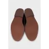 Men's brown leather loafers