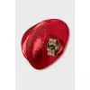 Red single earring