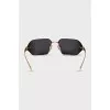 Sunglasses with metal temples