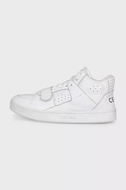 White sneakers with perforations
