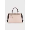 Sofia Satchel with anlimalist print