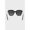 Sunglasses with silver inserts