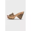 Snakeskin sandals
