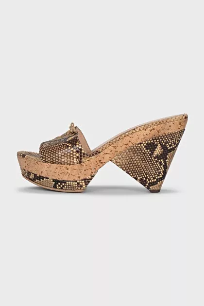 Snakeskin sandals