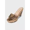 Snakeskin sandals