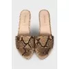 Snakeskin sandals