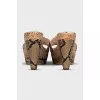 Snakeskin sandals