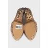 Snakeskin sandals