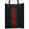 Textile shopper with branded decor