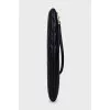 Quilted leather clutch with signature logo