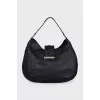 Black bag with embossed logo