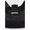 Black bag with embossed logo