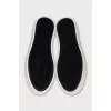 Textile sneakers with a floral print