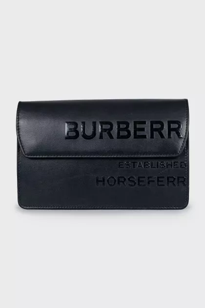 Black embossed bag