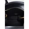 Black bag with embossed logo