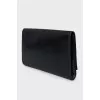 Belle de Jour patent leather clutch