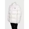 White down jacket with tag