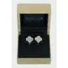 Vintage Alhambra White gold earrings