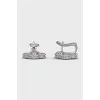 Vintage Alhambra White gold earrings