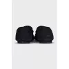 Black ballet flats with decor