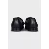 Men's leather shoes with chain
