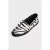 Black and white espadrilles