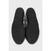 Black and white espadrilles