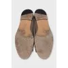 Leather ballet flats decorated with crystals