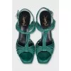 Tribute leather heeled sandals