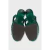 Tribute leather heeled sandals