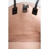 Embossed leather tote bag