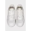 White leather Portofino sneakers